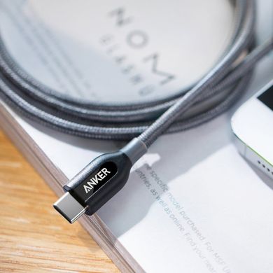 Кабель ANKER Powerline+ USB-C to USB-C 2.0 - 1.8m V3 (сірий) 6470015 фото
