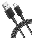 кабель ANKER 322 USB-A to USB-C - 0.9m Nylon (Чорний) 6926987 фото 2