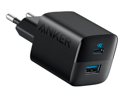 мережева зарядка ANKER PowerPort 323 - 33W Dual-Port USB-C (Чорний) ANKER PowerPort 323  фото