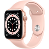 Apple Watch Series 6 40mm Gold Aluminum Case with Pink Sand Sport Band MG123