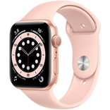 Apple Watch Series 6 40mm Gold Aluminum Case with Pink Sand Sport Band MG123 MG123 фото 1
