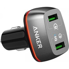 Авто зарядка ANKER PowerDrive+ 2 with Quick Charge 3.0 V3 (Черный)