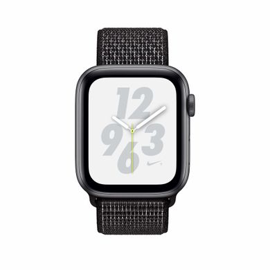 Apple Watch Nike+ Series 4 GPS 44mm Space Gray Aluminum Case with Black Nike Sport Loop (MU7J2) 652421 фото