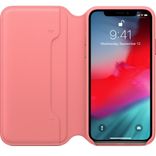 Leather Folio for iPhone XS - Peony Pink 897651 фото 2