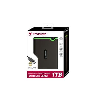 Жорсткий диск Transcend StoreJet 25MC 1TB TS1TSJ25MC 2.5", 3.0 USB Type-C External TS1TSJ25MC фото