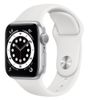 Apple Watch Series 6 40mm Silver Aluminum Case with White Sport Band MG283