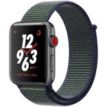 Apple Watch Series 3 Nike+ GPS + LTE 42mm Space Gray Aluminum Case with Midnight Fog Nike Sport Loop (MQLH2) 524136 фото 1