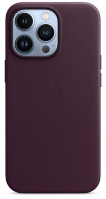 Чохол iPhone 13 Pro Leather Case with MagSafe (Dark Cherry) MM1A3ZE/A MM1A3ZE/A фото
