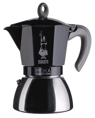 Кавоварка гейзерна індукційна Bialetti New Moka Induction на 6 чашок 280 мл Чорна 0005323/NP фото