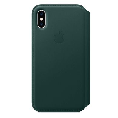 Leather Folio for iPhone XS Max - Forest Green 8976533 фото