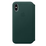 Leather Folio for iPhone XS - Forest Green 897653 фото 1