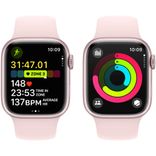 Смарт-годинник APPLE Watch S9 GPS 41mm Pink Alum Case with Light Pink Sp/b - S/M MR933QP/A фото 4