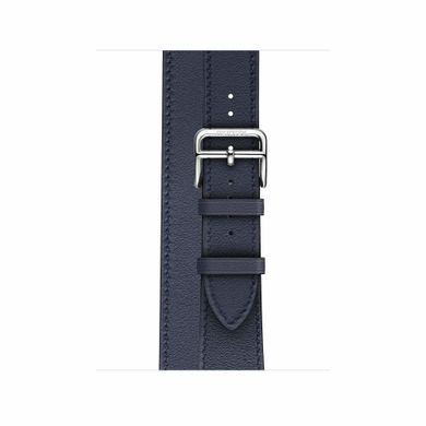Apple Watch Hermès Stainless Steel Case with Bleu Indigo Swift Leather Double Tour (MU6Q2) 162534 фото