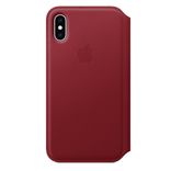 Leather Folio for iPhone XS Max - Red 8976595 фото 1
