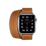 Apple Watch Hermès Stainless Steel Case with Fauve Barenia Leather Double Tour (MU6P2) 162537 фото 2