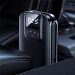 АВТОМОБІЛЬНИЙ НАСОС USAMS US-ZB215 MINI CAR AIR PUMP 5000MAH BLACK CQBZB21501 фото 4