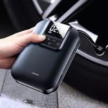 АВТОМОБІЛЬНИЙ НАСОС USAMS US-ZB215 MINI CAR AIR PUMP 5000MAH BLACK CQBZB21501 фото 6