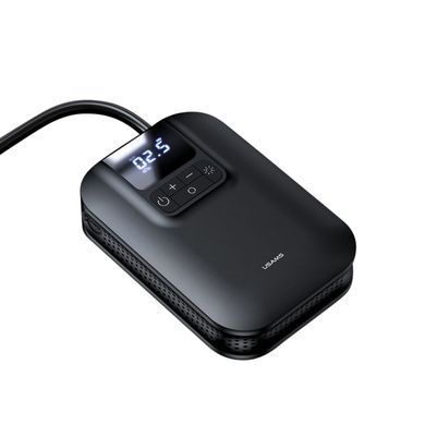 АВТОМОБІЛЬНИЙ НАСОС USAMS US-ZB215 MINI CAR AIR PUMP 5000MAH BLACK CQBZB21501 фото