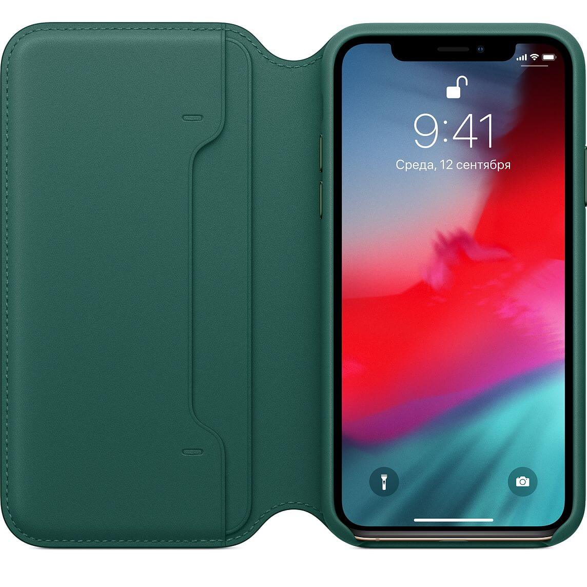 leather case folio for iphone xs